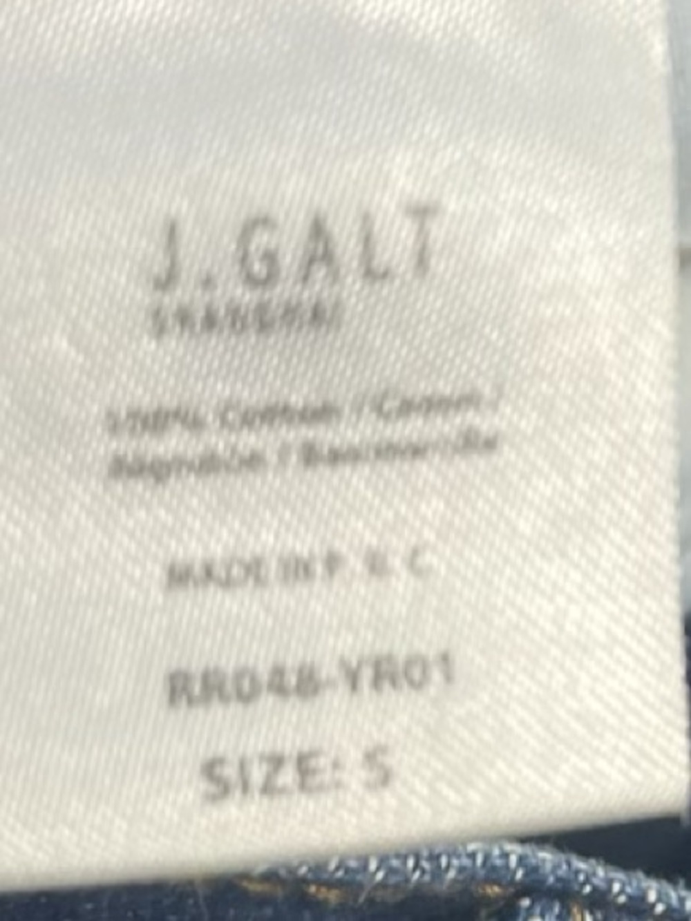 NEW! Brandy Melville John GALT Taper Straight Dark Wash 100% Cotton 24 W 26L - Picture 11 of 12